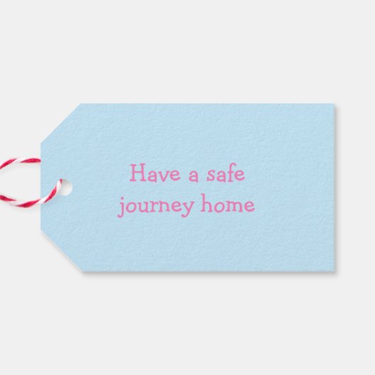 Brünette Niedliche Prinzessin und Dragon Geburtsta Geschenkanhänger (Rückseite Horizontal)