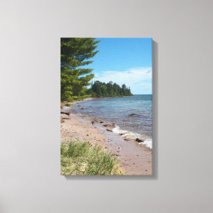 Brunette Park Uferpromenade — Lake Superior, Michi Leinwanddruck