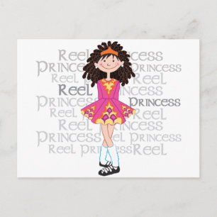 Brünette Postkarte abziehen