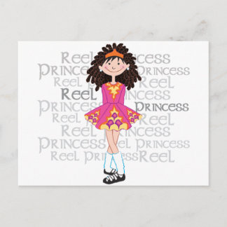 Brünette Postkarte abziehen