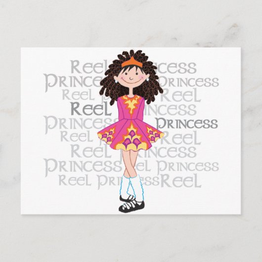 Brünette Postkarte abziehen (Vorderseite)