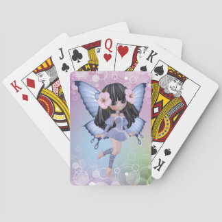 Brunette Princess Butterfly Playing Cards Spielkarten