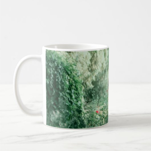 Brünette Prinzessin: Fairy Forest Watercolor Kaffeetasse (Links)