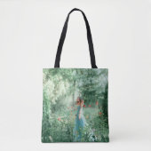 Brünette Prinzessin: Fairy Forest Watercolor Tasche (Vorderseite)