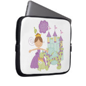 Brünette Prinzessin Laptopschutzhülle (Vorne Rechts)