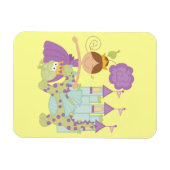 Brünette Prinzessin Magnet (Horizontal)
