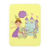 Brünette Prinzessin Magnet (Vertikal)