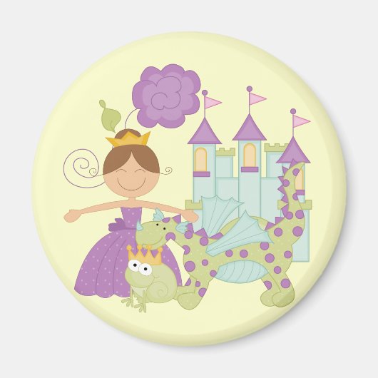 Brünette Prinzessin Magnet (Vorne)