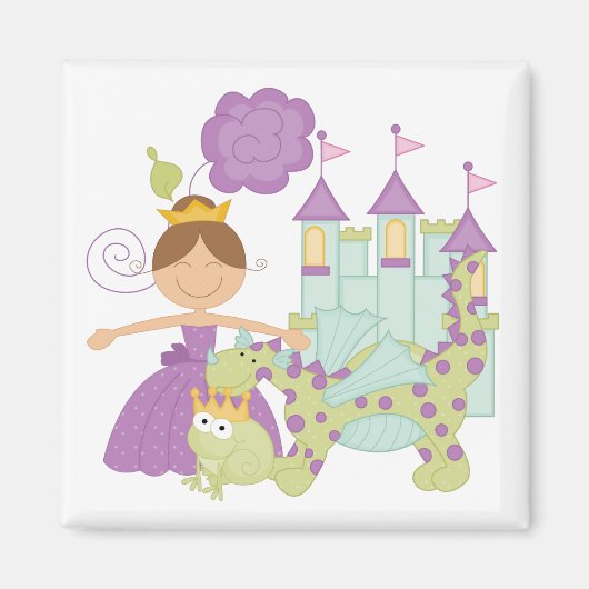 Brünette Prinzessin Magnet (Vorne)