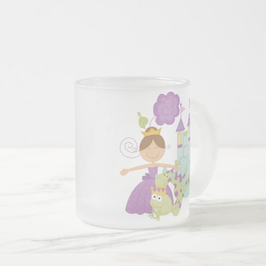 Brünette Prinzessin Mattglastasse (VorderseiteRechts)