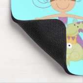 Brünette Prinzessin Mousepad (Ecke)