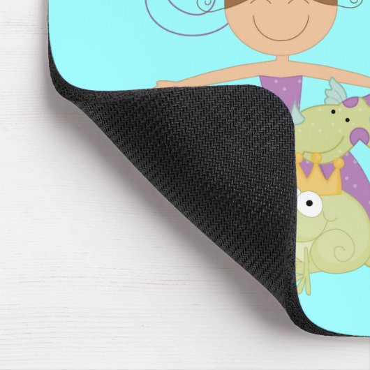 Brünette Prinzessin Mousepad (Ecke)