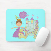 Brünette Prinzessin Mousepad (Mit Mouse)