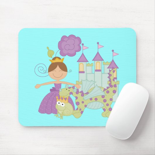 Brünette Prinzessin Mousepad (Mit Mouse)