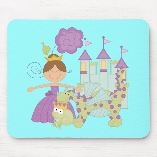Brünette Prinzessin Mousepad (Vorne)