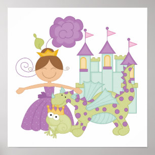 Brünette Prinzessin Poster