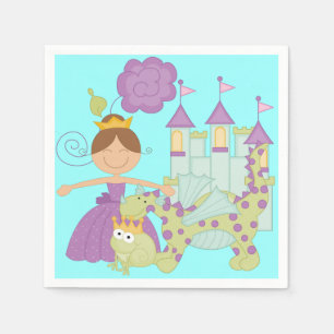 Brünette Prinzessin Serviette