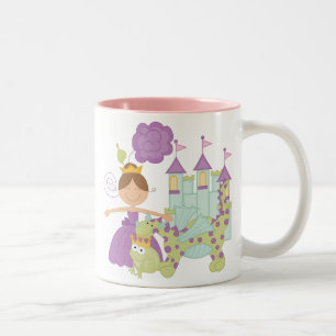 Brünette Prinzessin Zweifarbige Tasse
