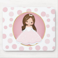 Brünette Rosa Prinzessin