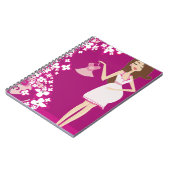 brünette Schwangere Notizblock (Linke Seite)