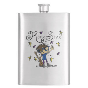 Brünetter Felsen-Stern Flachmann