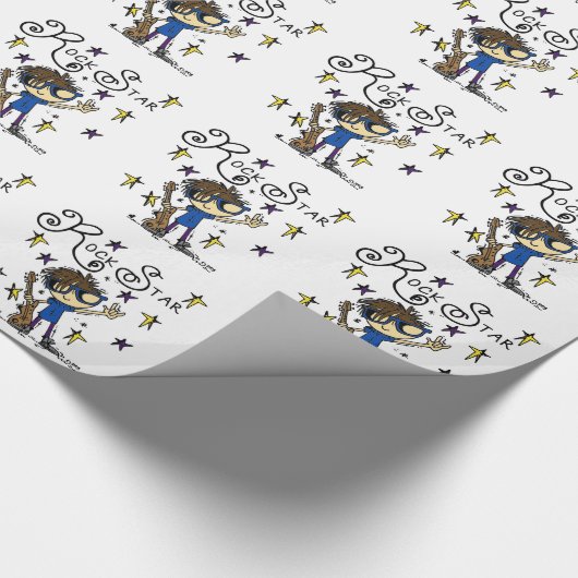 Brünetter Felsen-Stern Geschenkpapier (Ecke)