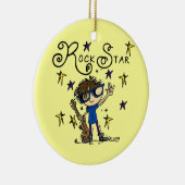 Brünetter Felsen-Stern Keramik Ornament (Rechts)