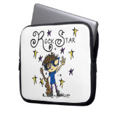 Brünetter Felsen-Stern Laptopschutzhülle (Vorderseite Links)