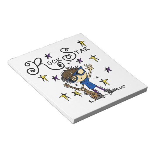 Brünetter Felsen-Stern Notizblock (angewinkelt)