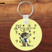 Brünetter Felsen-Stern Schlüsselanhänger (Vorderseite)