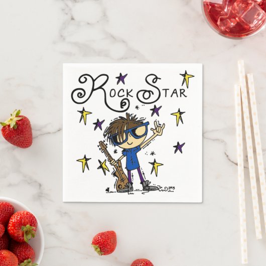 Brünetter Felsen-Stern Serviette (Beispiel)