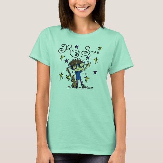 Brünetter Felsen-Stern T-Shirt (Vorderseite)