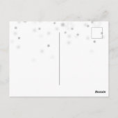 Brünetter Irish Dancer Winter Weihnachtsfeiertag Postkarte (Rückseite)