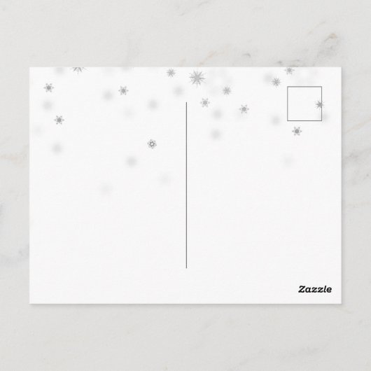 Brünetter Irish Dancer Winter Weihnachtsfeiertag Postkarte (Rückseite)