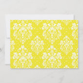 Brünetter Junge Erste Kommune Damask Dankeskarte (Rückseite)