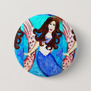 brünetter Merkknopf Button