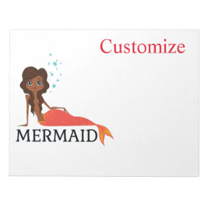 Brünetter Mermaid Thunder_Cove Notizblock