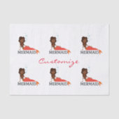 Brünetter Mermaid Thunder_Cove Seidenpapier (Vorderseite)