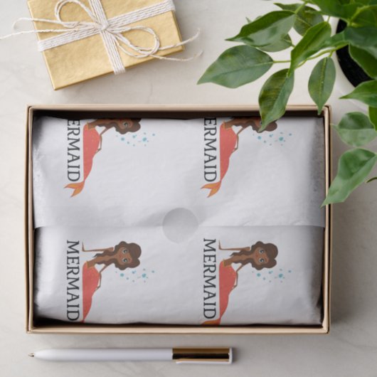 Brünetter Mermaid Thunder_Cove Seidenpapier (Geschenk)