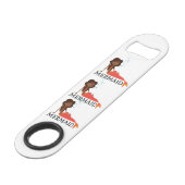 Brünetter Mermaid Thunder_Cove Speed Flaschenöffner (Rückseite Schrägansicht)