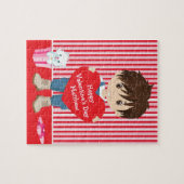 Brünetter Valentiner Junge Puzzle (Horizontal)