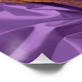 Brünettes Button-Up Ostereier Gold und Lila Poster (Ecke)