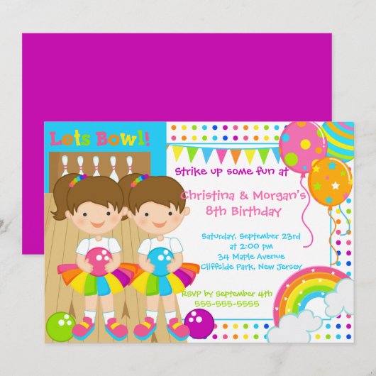 Brünettes Einladung (Vorne/Hinten)