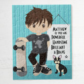 Brünettes mächtiges und tapferes Jigsaw-Puzzle Puzzle