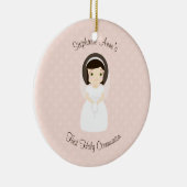 Brünettes Mädchen der ersten Heiligen Kommune Keramikornament (Rechts)
