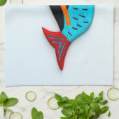 brünettes Meerjungetuch Geschirrtuch (Gefaltet)