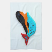 brünettes Meerjungetuch Geschirrtuch (Vertikal)