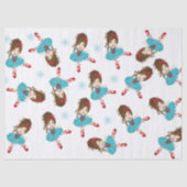 Brünettes Tissue Paper Seidenpapier (Vorderseite)