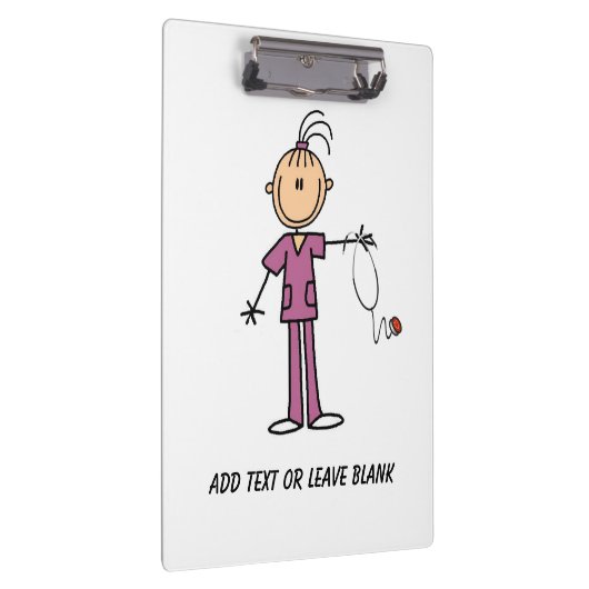 Brünettes weibliches Klemmbrett der (Rechts)