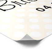 Brünettes Yoga-Brautparty Begrüßungszeichen Poster (Ecke)